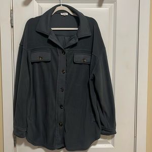 Cozy oversized shacket